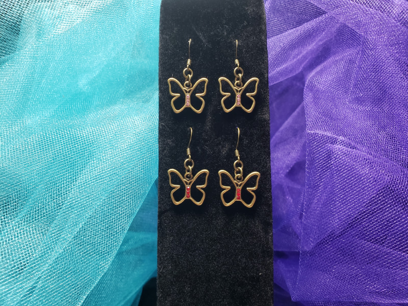 Double Butterfly Earrings